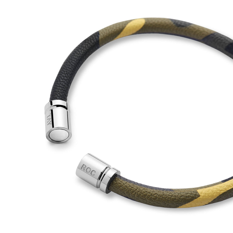 Camo Leather Bracelet - One Size - Tayroc