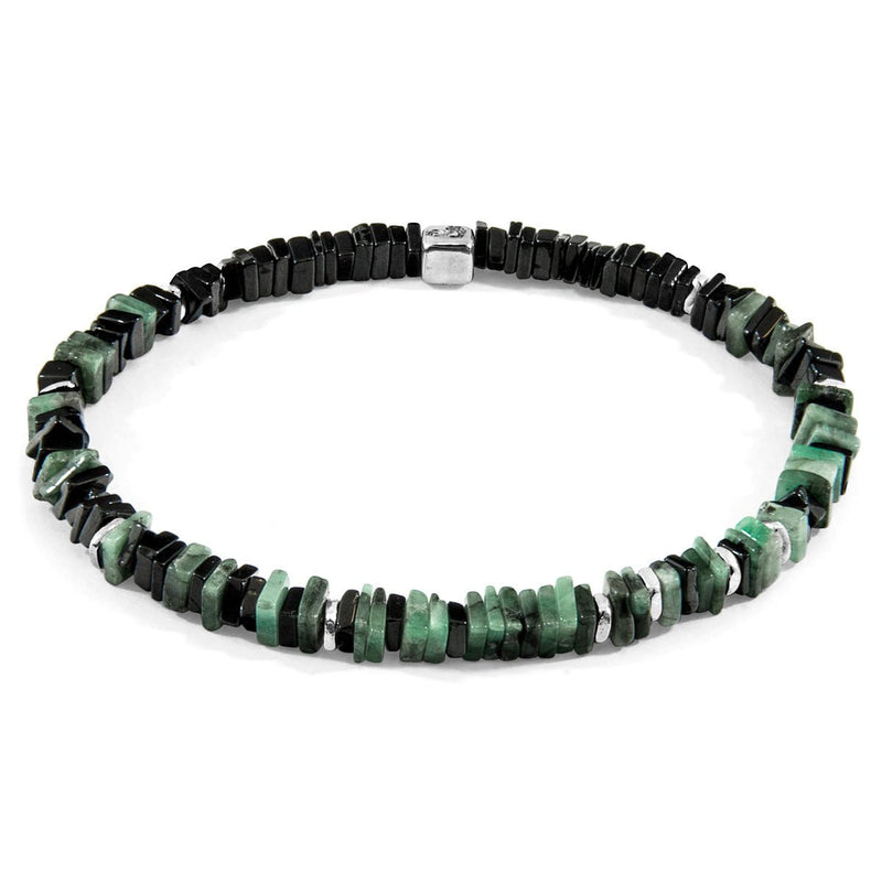 Green Emerald Innot Silver and Stone Bracelet - Tayroc