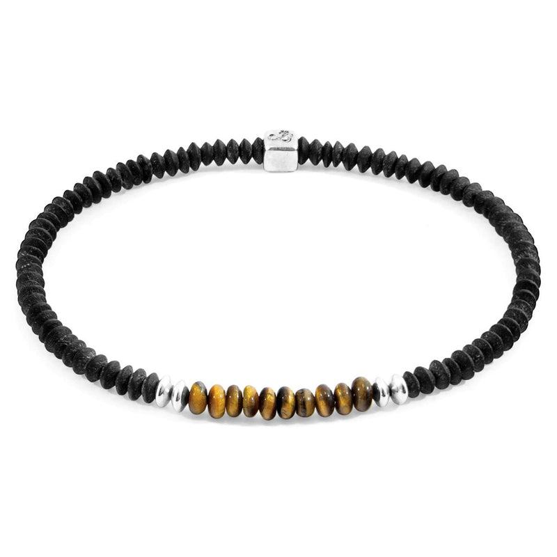 Brown Tigers Eye Paralana Silver and Stone Bracelet - Tayroc