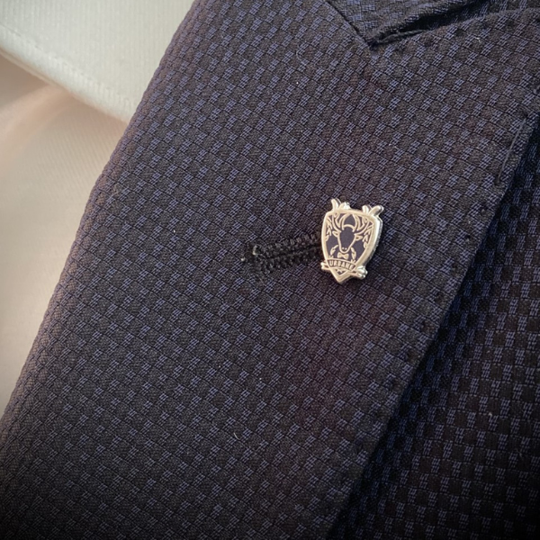 Stag Lapel Pin (Blue)