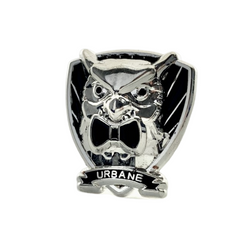 Owl Lapel Pin (Silver Plated)