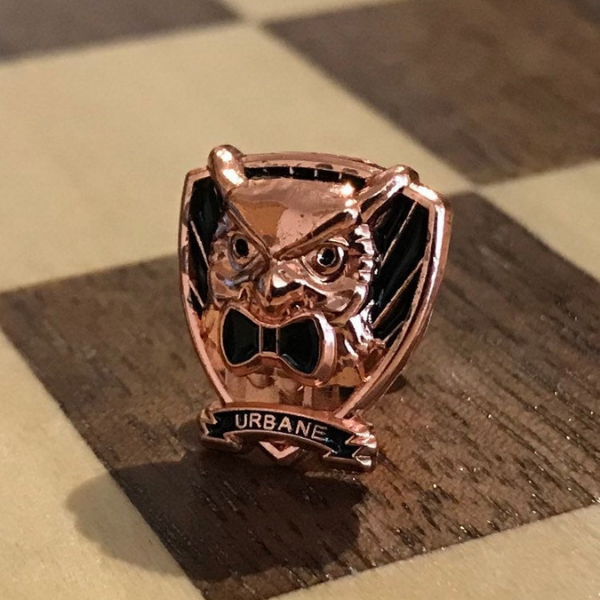 Owl Lapel Pin (Bronze Plated)