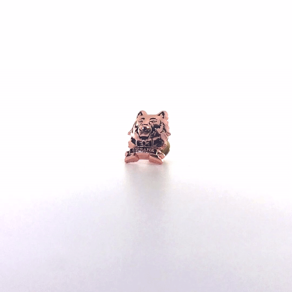 Wolf Lapel Pin (Bronze Plated)