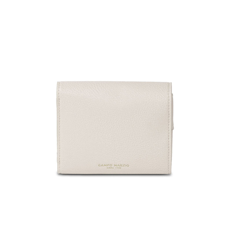 Campo Marzio Audrey Small Flap Wallet - Off White