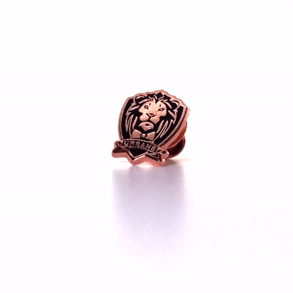 Lion Lapel Pin (Copper)