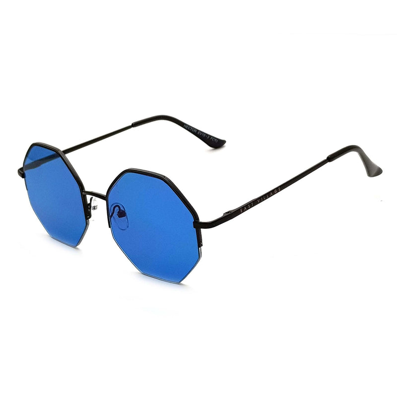 'Hector' Hex Black With Blue Lens - Tayroc