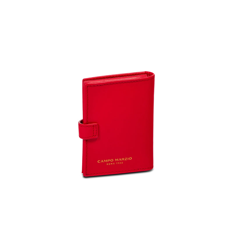 Campo Marzio Romy Business Card Holder - Flame Scarlet