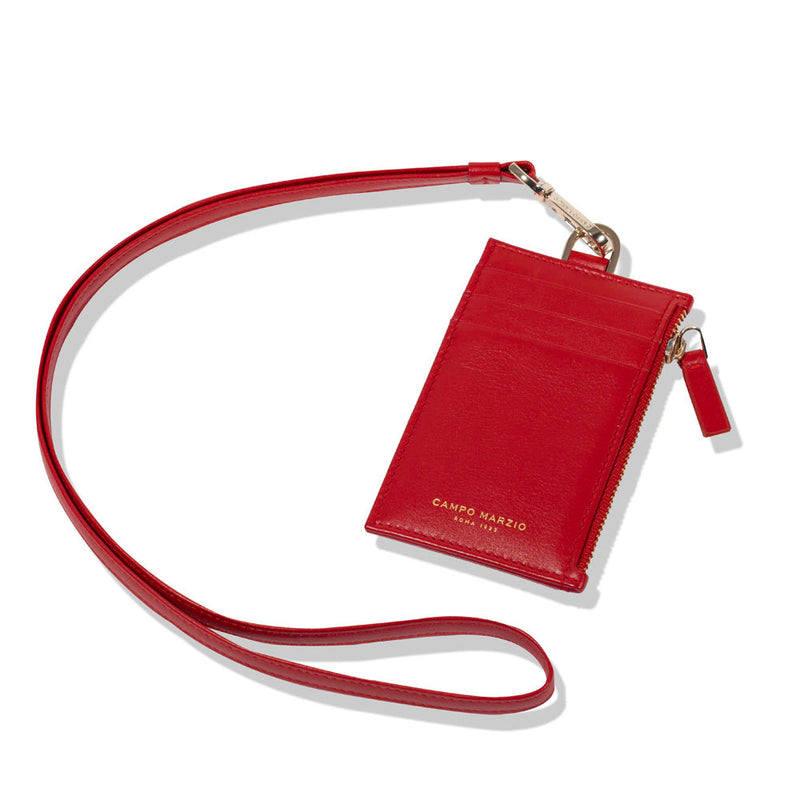 Campo Marzio Badge Holder - Scarlet Red