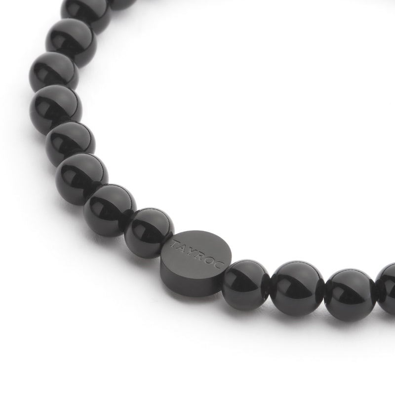 Black Onyx Semi-Precious Stone Bracelet - Tayroc