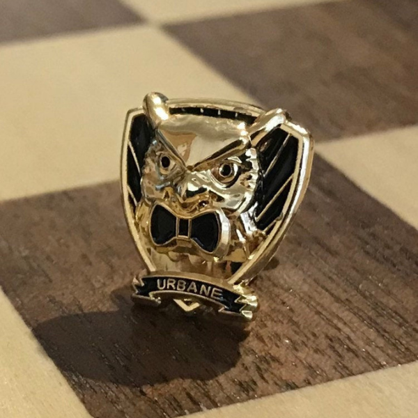 Owl Lapel Pin (Gold Plated)
